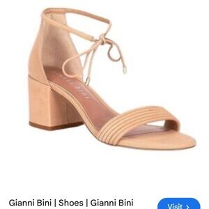Gianni Bini Tan Block Heel Sandals